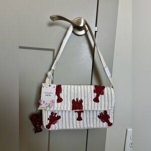 Viral Handcrafted in India Beaded Lobster Shoulder Bag